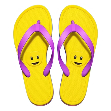 A flip-flop smiling at me sticker