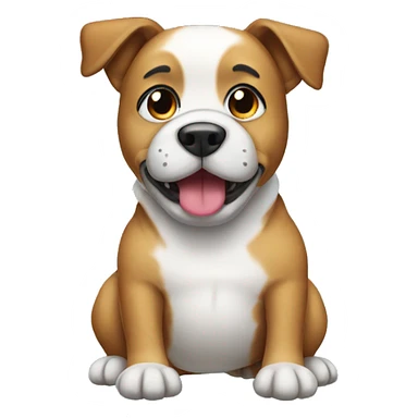 Dog wearing diaper  sticker