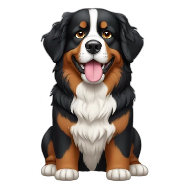 Bernese Mountain Dog Head sticker