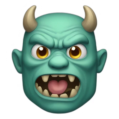 Monster man sticker
