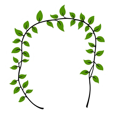 flowering vine with blooms sticker