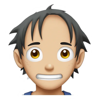 Luffy de one piece sticker