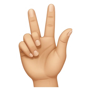 I want an emoji that looks like these👌🏻🤏🏻but i want that the the middle vinger touches the tumb and the other vingers dont. sticker