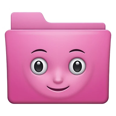mix pink forward facing folder sticker