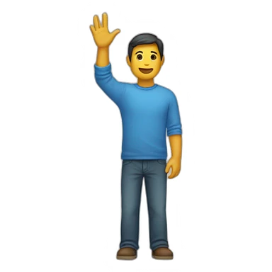 Straight arm raised at 60 degrees sticker