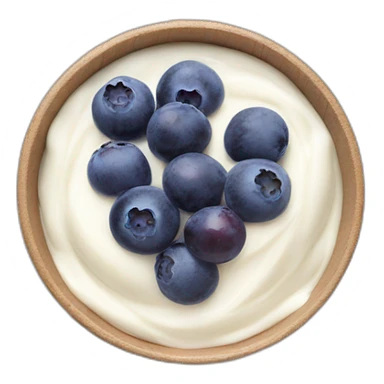 yoghurt bowl with grapes and blueberries sticker