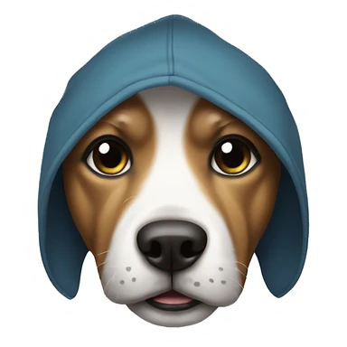 Dog weriable a hoodie sticker