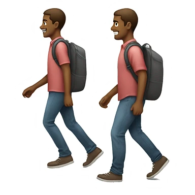 Person walking to the right emoji sticker