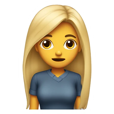 A girl being dramatic sticker