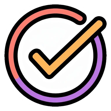 checkbox with check mark inside a circle sticker