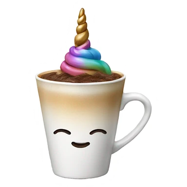Unicorn coffee sticker