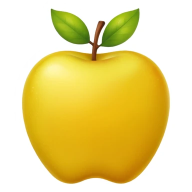 Yellow version of green apple sticker