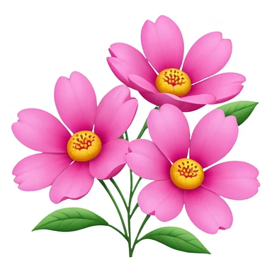 Pink flowers sticker