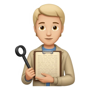 actor with script sticker