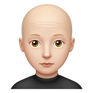 Human without hair sticker