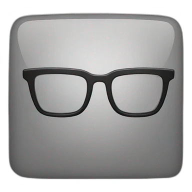 Icon Square glasses sticker