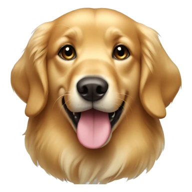 A a golden retriever dog sticker