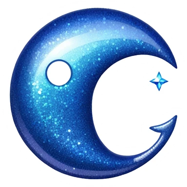 Navy blue and glitter  sticker