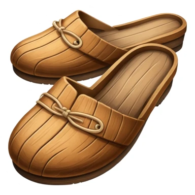wood slipper sticker