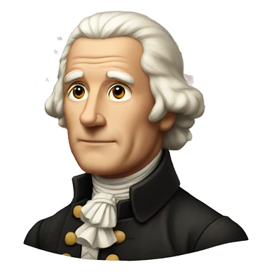 founding father with american flag  sticker