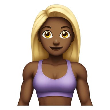 bodybuilder teen woman sticker