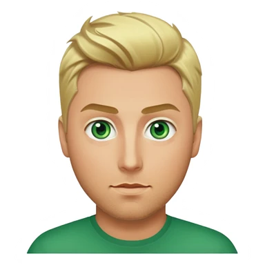 Lance Bass green eyes, blonde hair sticker