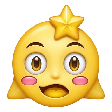 A emoji drooling with star eyes sticker