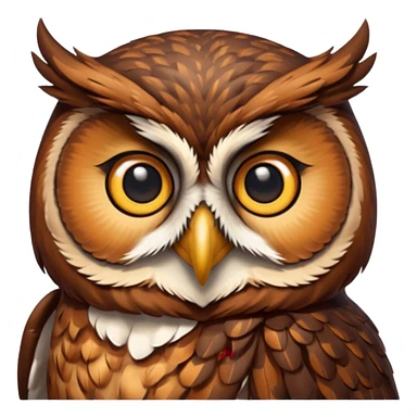 writing owl sticker