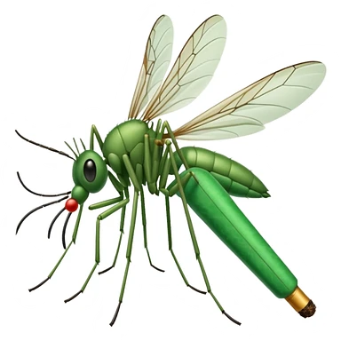 mosquito fumando un cigarro sticker