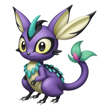 Meloetta-Nargacuga-Noibat-Pokémon-Fakémon-fusion-hybrid-creature sticker