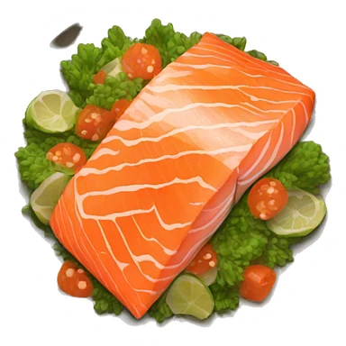 salmon dish sticker