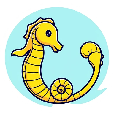 seahorse sticker