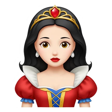 sash with snowwhite's face on it sticker
