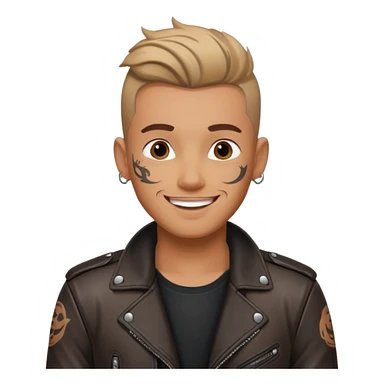 A man in tattoos handsome with flirty smile sticker