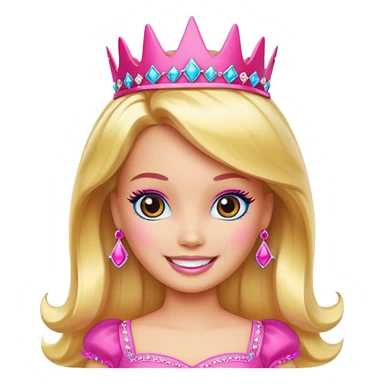 Barbie Princess related emoji sticker