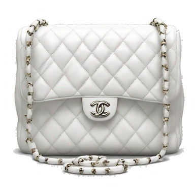 white-chanel-caviar-bag sticker