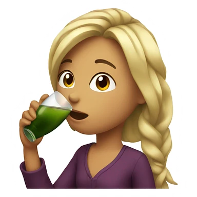 A girl drinking vine sticker