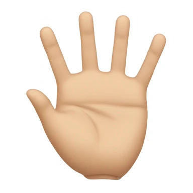 6 finger hand sticker