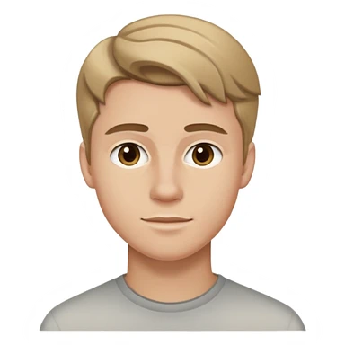 dark blonde hair white man 20 year old sticker
