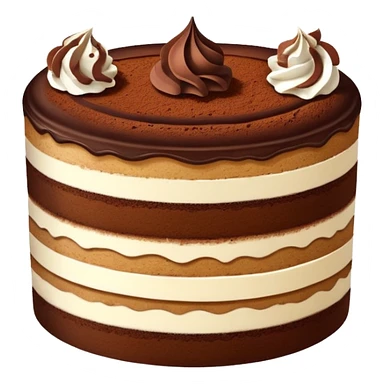 A slice of tiramisu cake sticker