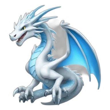 blue eyes white dragon sticker
