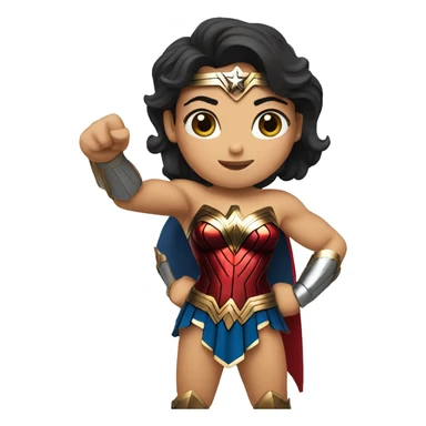 wonder woman raising thumb sticker