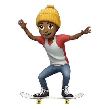 a skater with a good style sticker