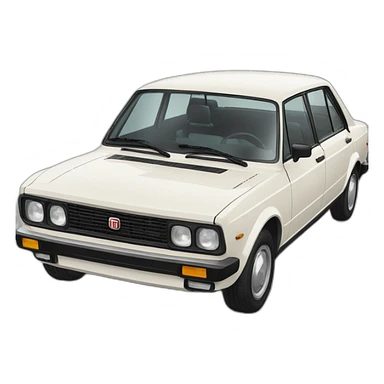 Fiat 130 4 door sticker
