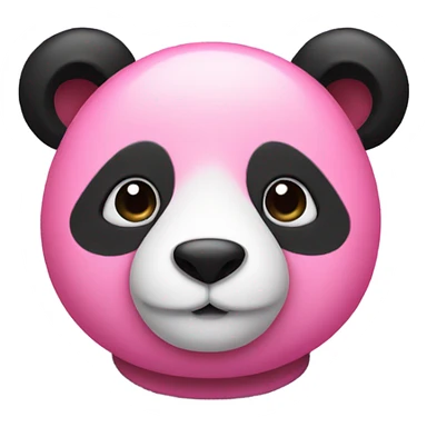 Pink panda sticker