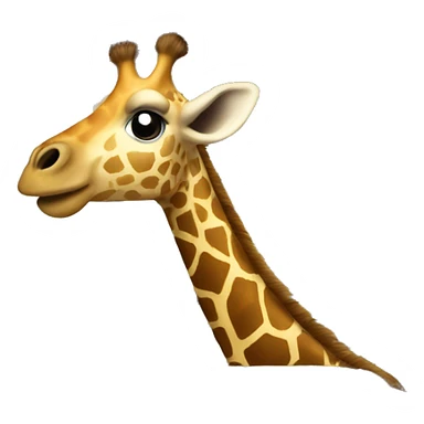 Giraffe in a car  sticker