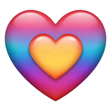 heart with gradient colors sticker