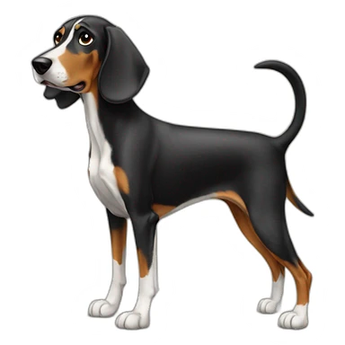 coonhound walking sticker