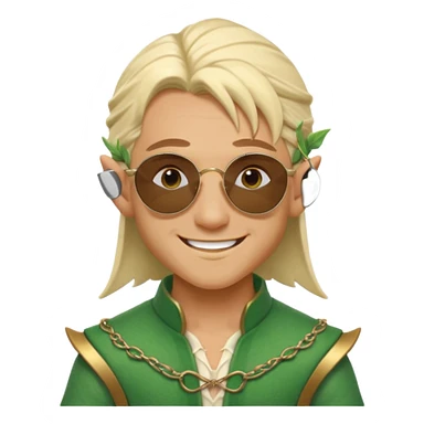 elf male legolas summer wibe sunglasses sticker