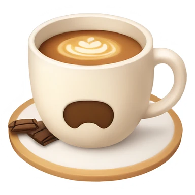 Cozy aesthetic latte sticker